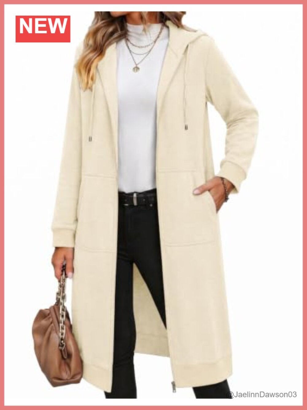 Zeagoo Women's Zip Up Hoodies Oversized Fleece Long Tunic Sweatshirts Long